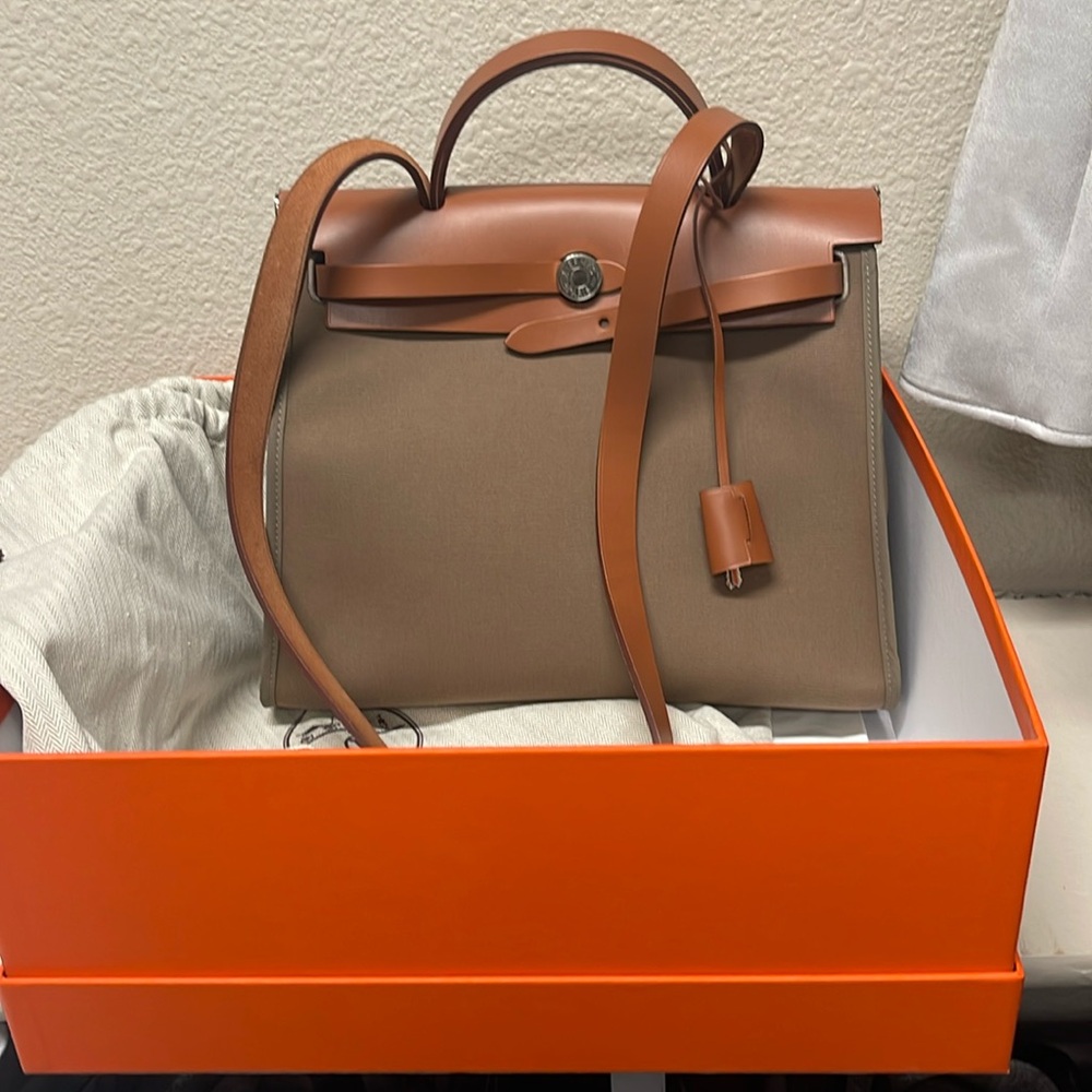 Hermès Herbag taupe